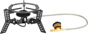 [lilaBelle]Lightweight Outdoor Gas Stove, 4000W High Power Folding Camping Cooker | 【Windproof Design】, Perfect for Quick Boiling & Cooking | for 3-5 Picnics and Camping Trips