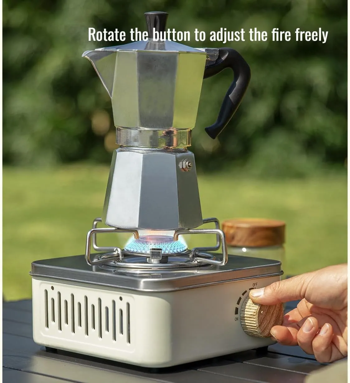 [lilaBelle]【Outdoor Butane Stove】High-Speed Cooking Gas, Wind- Portable Stove for Camping & Backpacking | Lightweight Mini Heater with Safety Lock (for Hikers & Adventurers)