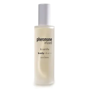 Liliya's Aroma Pheromone Infused - Vanilla body Spray & Hair Fragrance Mist Special & Unique | Hydrating Skincare Ingredients with Glycerin Vegan & Cruelty-Free - 3.4 fl oz