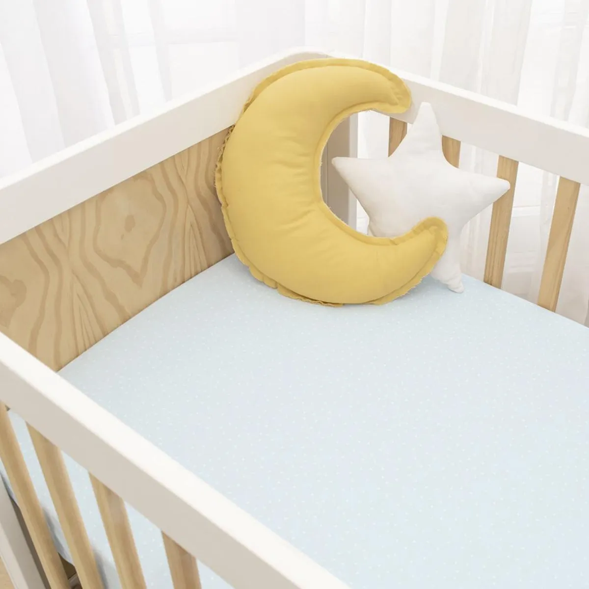 Living Textiles Cot Fitted Sheet Jersey - 2 Pack