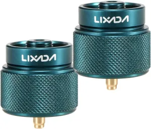 Lixada Camping Stove Adapter 1L Outdoor Propane Small Tank Input EN417 Lindal Valve Output
