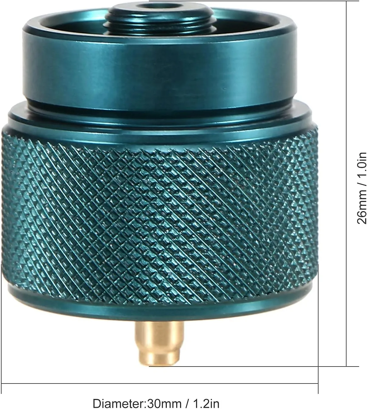 Lixada Camping Stove Adapter 1L Outdoor Propane Small Tank Input EN417 Lindal Valve Output