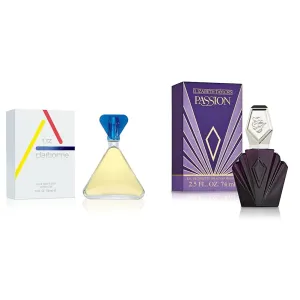 LIZ CLAIBORNE Women's Perfume, Eau De Toilette EDT Spray, 3.4 Fl Oz & Elizabeth Taylor Women's Perfume, Passion, Eau De Toilette EDT Spray, 2.5 Fl Oz