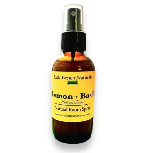 Long-Lasting Lemon Basil Room Spray, Non-Toxic, Eco-Friendly, Recyclable/Reusable Glass Container, Refresh & Purify Your Home Naturally