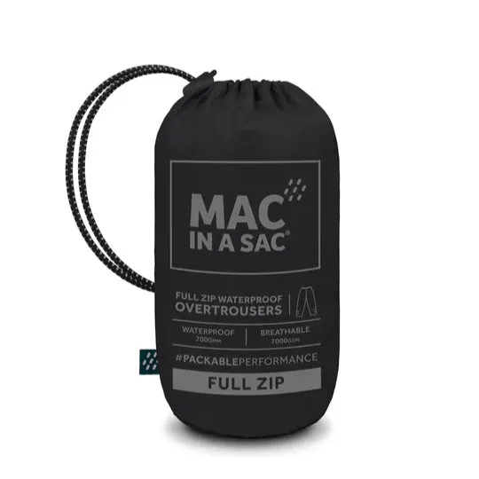 Mac in a Sac Overpants Full Zip Packable Overpants - Black