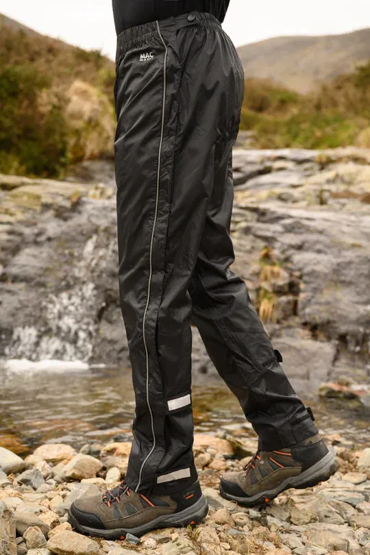 Mac in a Sac Overpants Full Zip Packable Overpants - Black