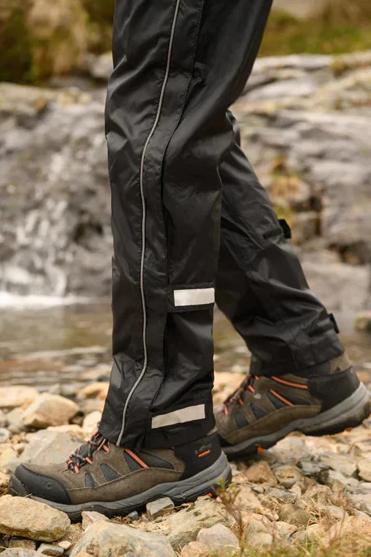 Mac in a Sac Overpants Full Zip Packable Overpants - Black