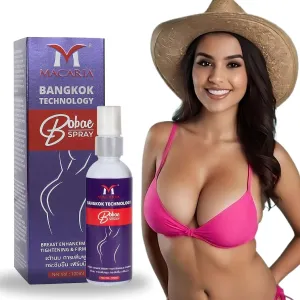 MACARIA Bobae Brazilian Natural Breast Spray Oil Plumping Breast Massage Cream Lifting Sagging Firming Massage Breast Cream