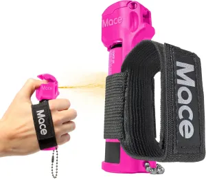 Mace Pepper Spray - Sport Model, 0.63 oz, 12 Feet Range, Max Strength 10% OC Formula, Long Lasting UV Dye, Adjustable Hand Strap, Self Defense Pepper Spray for Women & Men