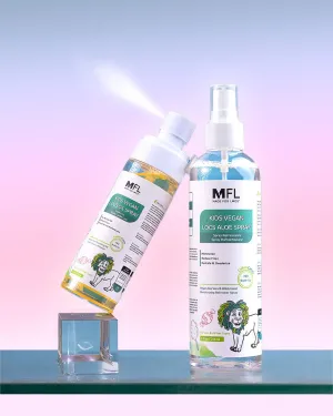 Made For Locs Kids Vegan Locs Aloe Refresher Spray and Locs Oil Bundle Set | Cotton Candy Scent | Lock in Moisture Effortlessly| Kids With Dreadlocks