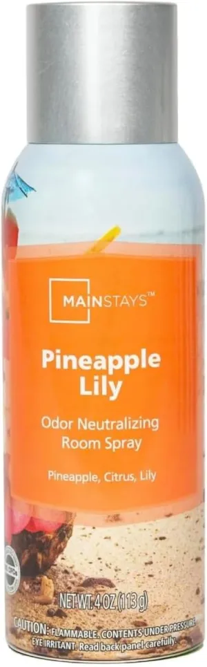 Mainstays Pineapple Lily Room Spray 4 Oz (113g) Pack of 2, Cranberry Mandarin