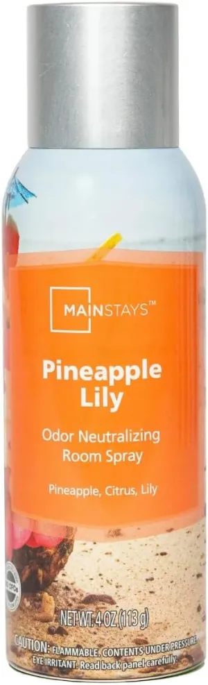 Mainstays Pineapple Lily Room Spray 4 Oz (113g) Pack of 2 (Pineapple Lily Pack of 2)