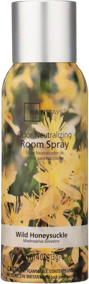 Mainstays Room Spray 4 Oz (113g) Pack of 2 (Wild Honeysuckle Pack of 2)