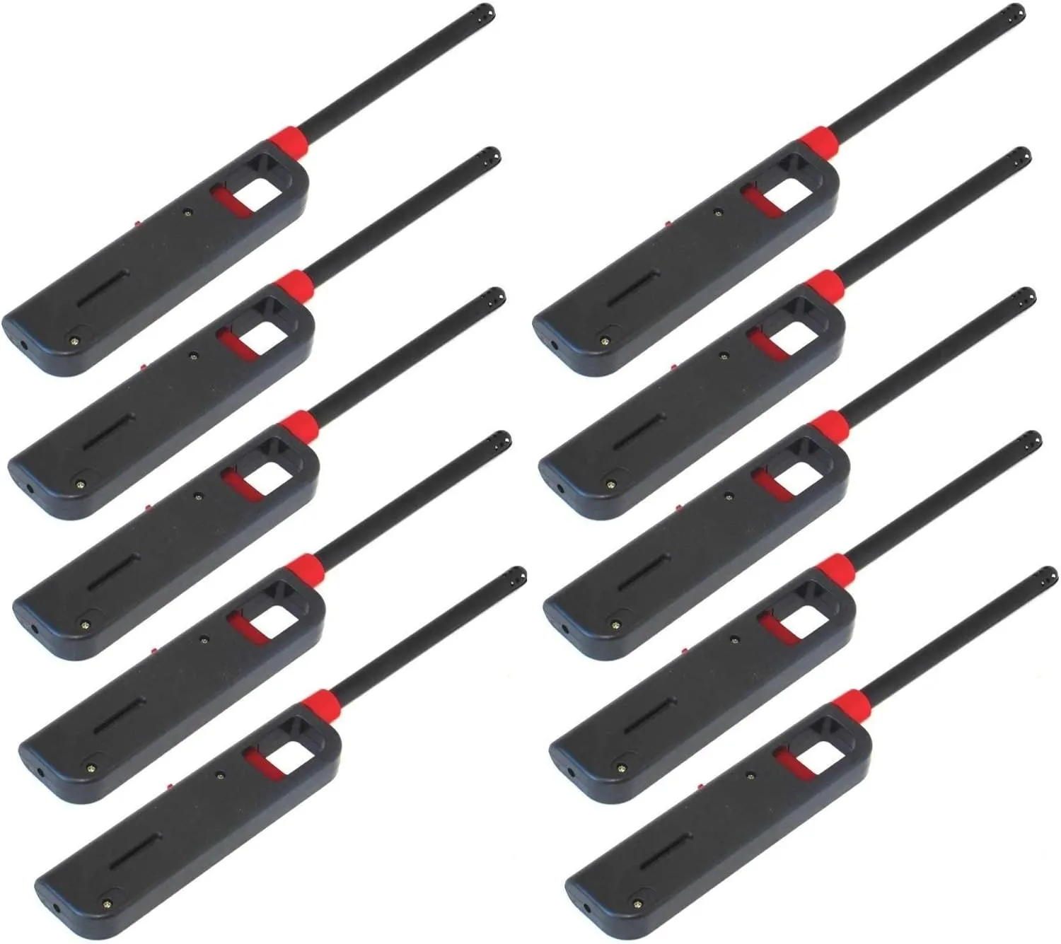 Makerstep 10 Pack Refillable Lighter for Kitchen Camping Grilling BBQ Home Adjustable Flame