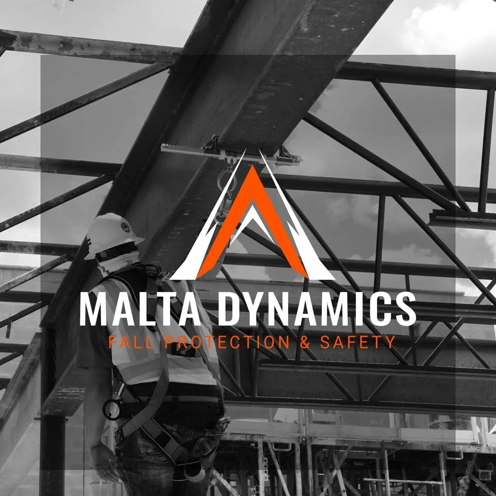 Malta Dynamics Razorback Elite Safety Harness – Lightweight Safety Harness Fall Protection Kit with Sewn in Belt and Sternal D-Rings for Fall Arrest, OSHA & ANSI Compliant (S-M)