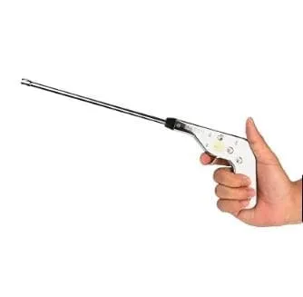 Manual Gun Lighter, Electronic Fire Pulse Ignitor, Metal Spark Stove Lighter, Kitchen Gun Gas Lighter, Fire Starter Spark Gas Burner, Pistol Shape Stainless Steel Igniter Spark Lighter for Kitchen