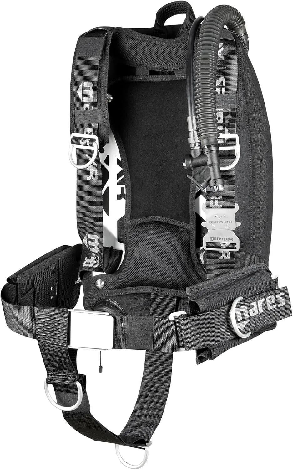 Mares XR-Rec Ice Single Backmount Set - Fully Adjustable Harness Technical Diving Buoyancy System for Cold Water Scuba Diving