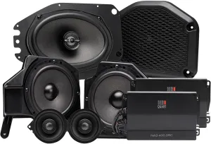 MB Quart MBQJ-STG6AH-1 Jeep Wrangler JL/Gladiator JT 6-Speaker & Dual Amp Upgrade Kit | Stage 6 800W Audio System | 2018  Models