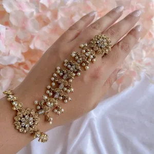 Meera Hand Harness - Golden/ Clear