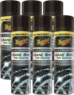 Meguiar's G190315 Ultimate Insane Shine Tire Coating (15 oz) - 6 Pack