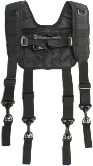 MELOTOUGH Tactical Outdoor H-Harness Duty Belt Suspenders (Battle Belt not Included)
