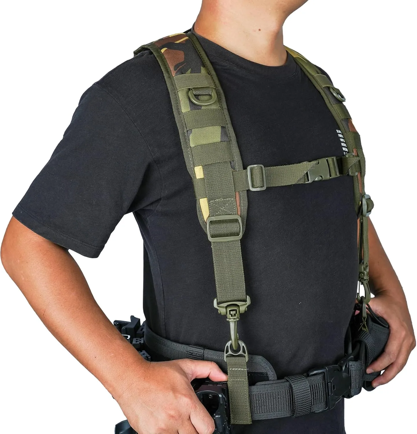 MELOTOUGH Tactical Outdoor H-Harness Duty Belt Suspenders (Battle Belt not Included)