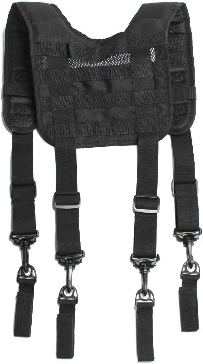 MELOTOUGH Tactical Outdoor H-Harness Duty Belt Suspenders (Battle Belt not Included)