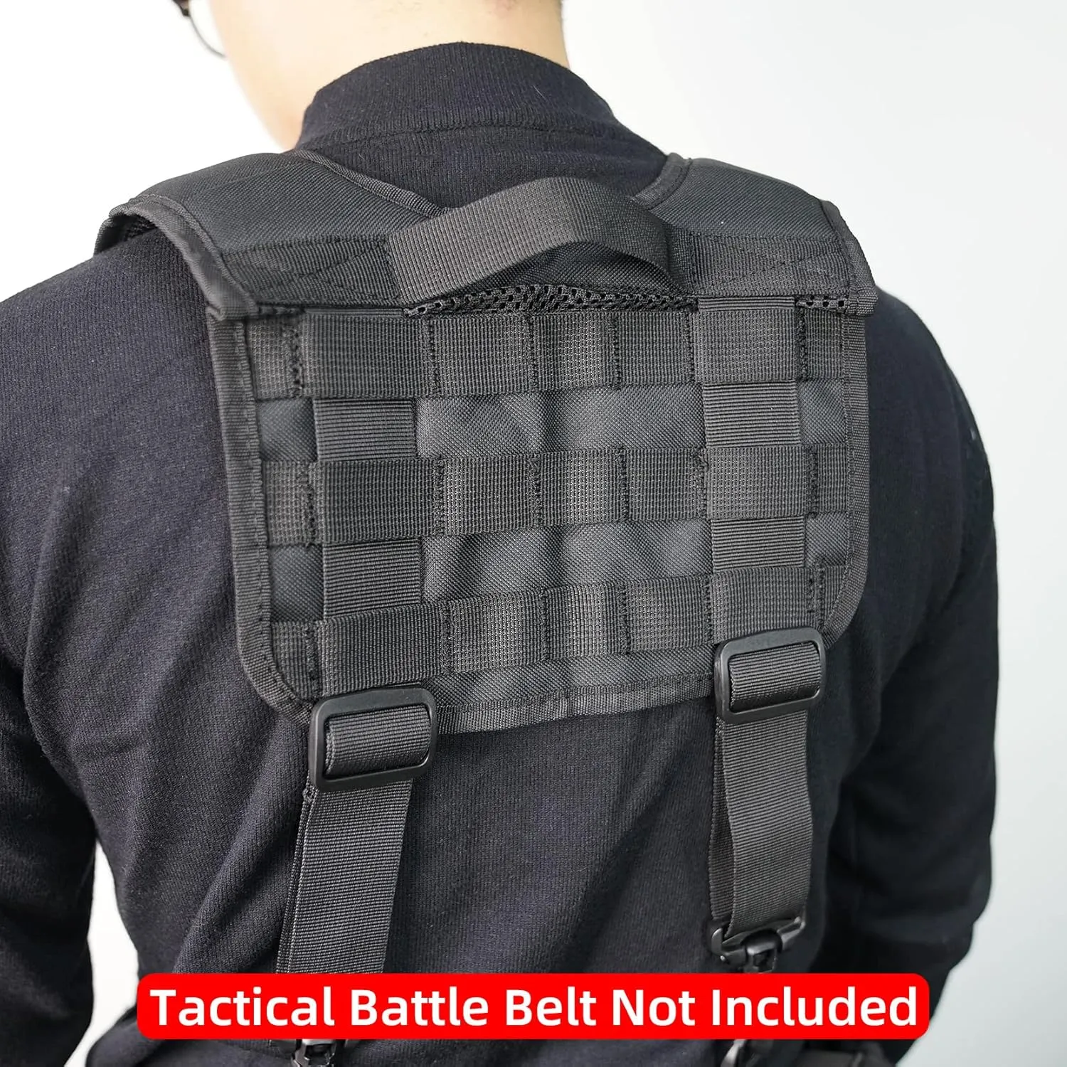 MELOTOUGH Tactical Outdoor H-Harness Duty Belt Suspenders (Battle Belt not Included)