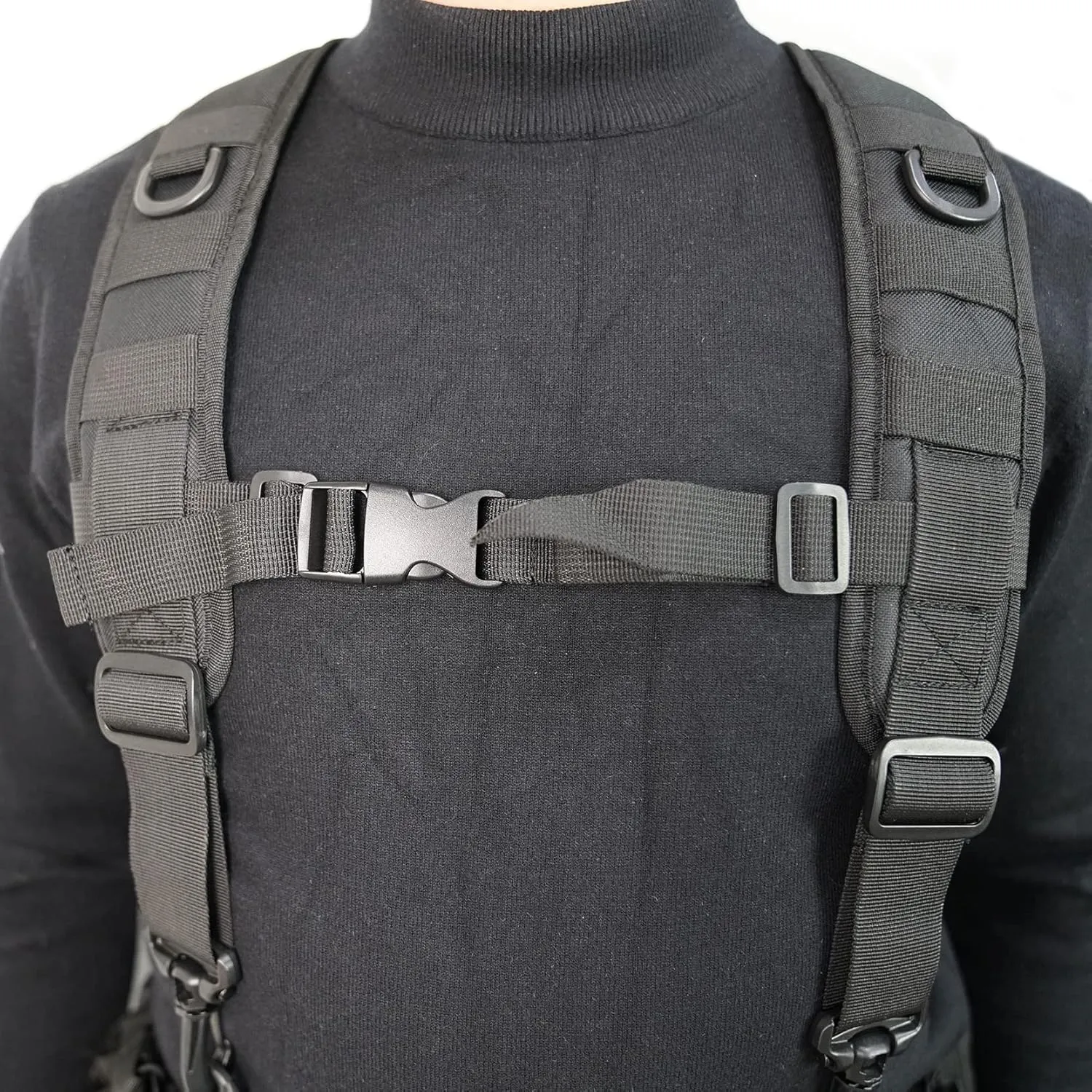 MELOTOUGH Tactical Outdoor H-Harness Duty Belt Suspenders (Battle Belt not Included)