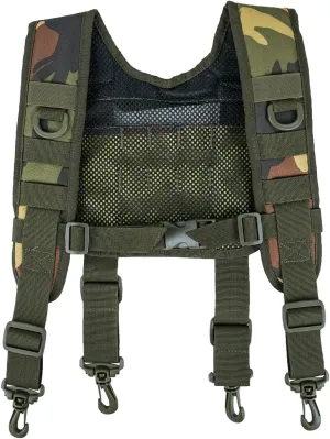 MELOTOUGH Tactical Outdoor H-Harness Duty Belt Suspenders (Battle Belt not Included)