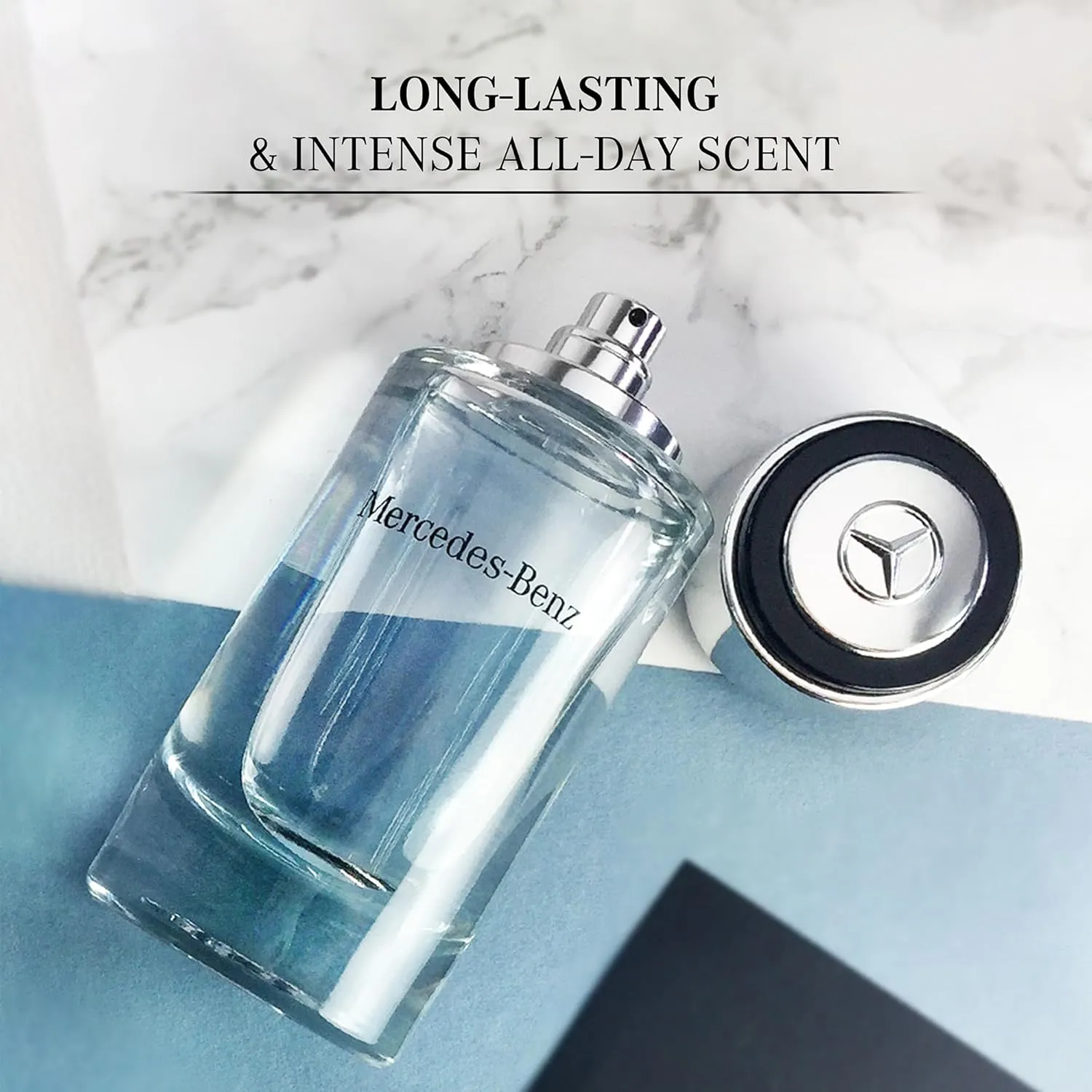 Mercedes-Benz for Men - Long Lasting Cologne for Men - Bergamot, Lemon and Cedar Notes - Everyday Wear Eau de Toilette in Iconic Bottle - 8.1 oz EDT