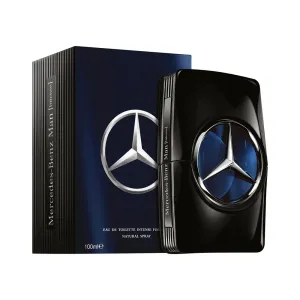 Mercedes-Benz Man Intense - Woody Spicy Cologne for Men - Mens Cologne with Oakmoss, Geranium, Amber - Long-Lasting Men's Fragrance - 3.4 oz EDT Spray