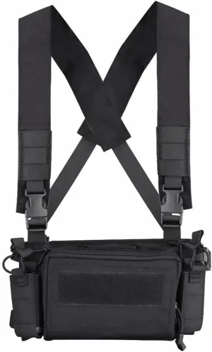 Micro Chest Rig with 5.56/ 9mm Airsoft Mag Pouch & Tactical X Harness