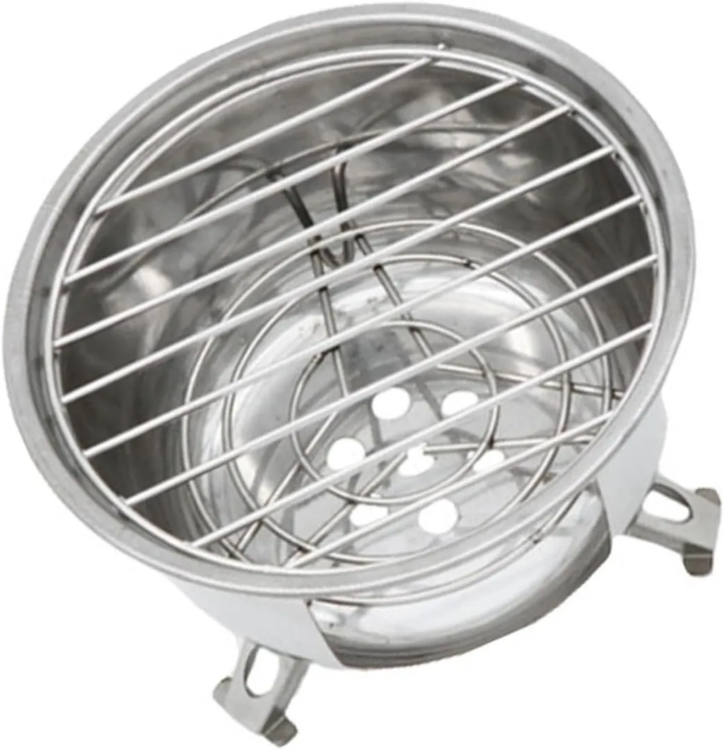Mikikit Portable Bbq Grill Camping Stove Mini Bbq for Outdoor Cooking Small Barbecue Stove Round Camping Grill
