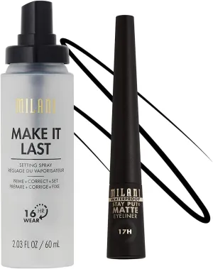 Milani Make It Last Setting Spray and Stay Put Matte Liquid Eyeliner
