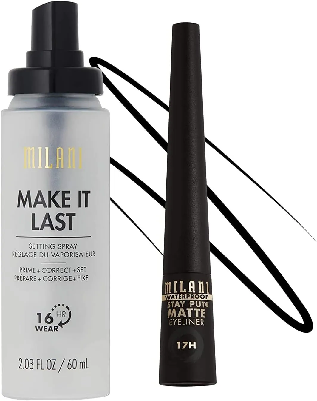 Milani Make It Last Setting Spray and Stay Put Matte Liquid Eyeliner