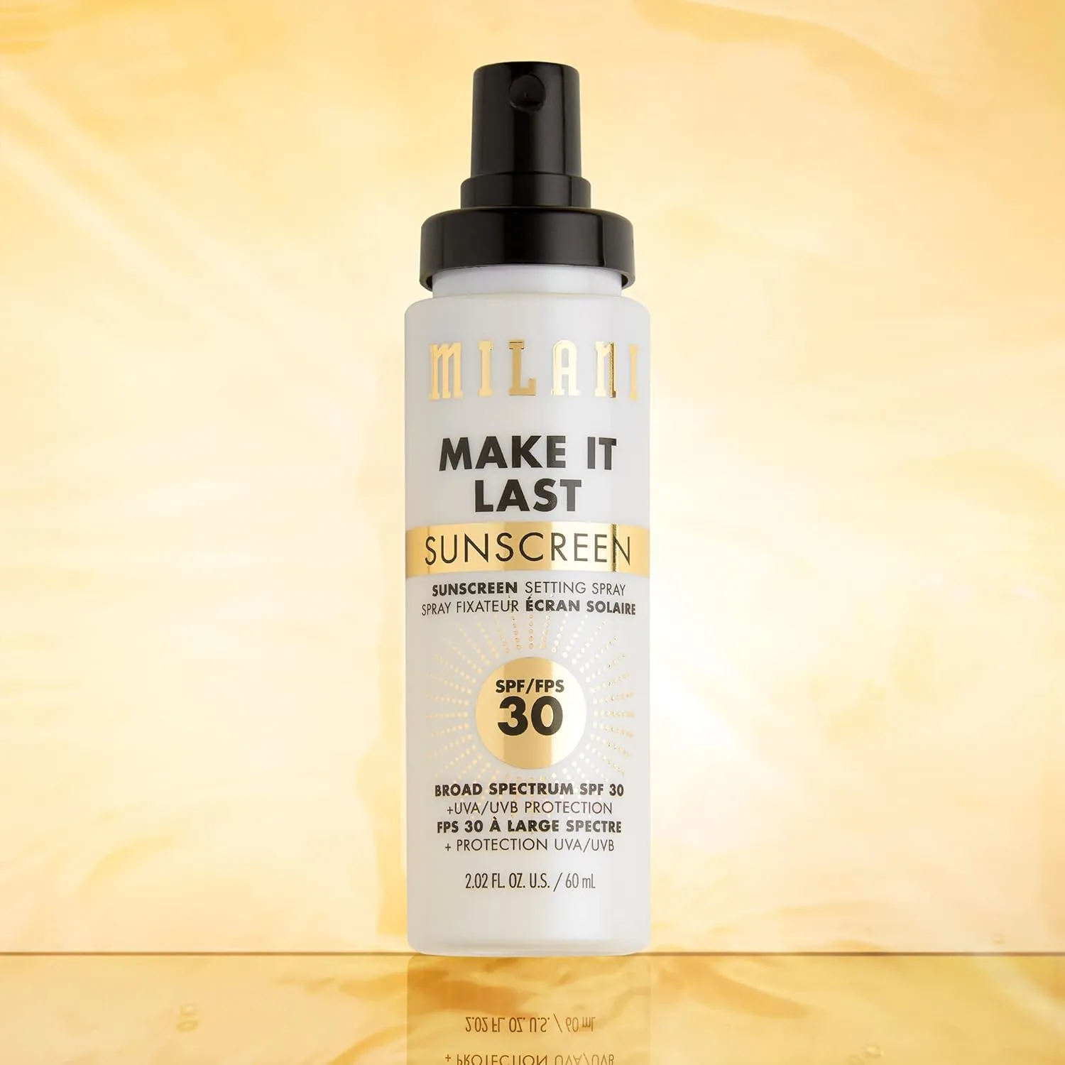 Milani Make It Last Sunscreen - Sunscreen Setting Spray with SPF 30 - Makeup Primer and Setting Spray with SPF30 Sunscreen, Long Lasting Makeup Finishing Spray