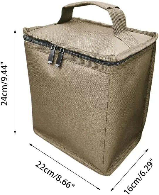 Mini ​Fuel ​Cylinder Storage Bag, Waterproof Gas Tank Protective Bag Portable Camping Stove Carry Bag for Outdoor Camping, Cooking, Travel, Picnic