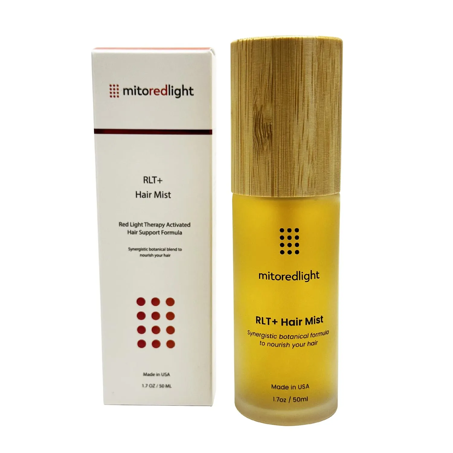 Mito Red Light RLT  Hair Mist: Red Light Therapy Spray for Hair - Red Light Hair Therapy Mist - Boosts Hair Health with Natural Ingredients - All Hair Types - 1.7 fl oz