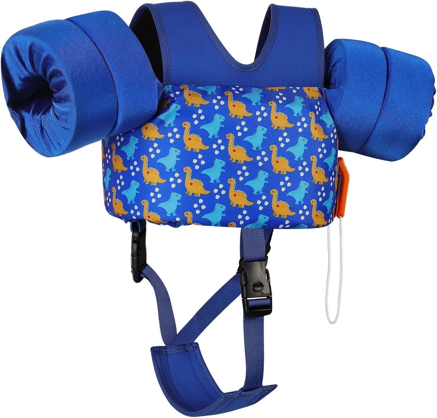 MoKo 13-30/30-70 lbs Toddler Floaties Arm Floaties, Toddler Swim Vest Cartoon Swim Arm Band for Kids with Crotch Strap Pool Float Vests Sleeves Shoulder Straps Learn to Swim