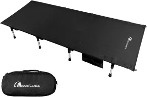 MOON LENCE Lightweight Folding Camping Cot, Portable Camping Bed with Carry Bag for Travel Hiking Backpacking Car Camping Beach