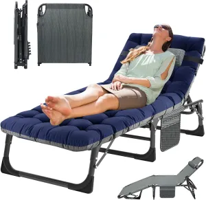 MOPHOTO Folding Camping Cot for Adults, Heavy Duty Sleeping Cot for Adults Portable Sleeping Bed Outdoor Cot Bed for Home Camp Office Use