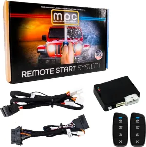 MPC 2-Way Remote Start Kit Compatible with 2005-2008 Nissan 350Z Key-to-Start - T-Harness - Firmware Preloaded - Includes (2) Extended Range 4-Button 2-Way Remotes - Up to 3,000 ft