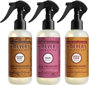 MRS. MEYER'S CLEAN DAY Room Freshener Variety Pack (Apple Cider   Acorn Spice   Mum)