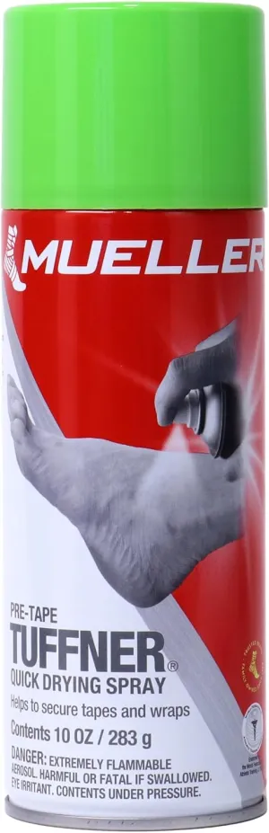 MUELLER Sports Medicine Tuffner Quick Dry Pre-Tape Spray, Keeps Tape in Place, Long Lasting Hold