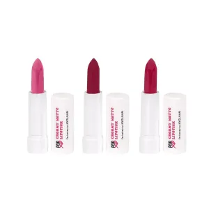 My.Glamm POPxo Makeup Collection - Power Trip Mini Lip Kit Lipstick, Cream Finish| Paraben-Free | Long Lasting Formula Cream | 2-in-1 combo | 2.5g*2