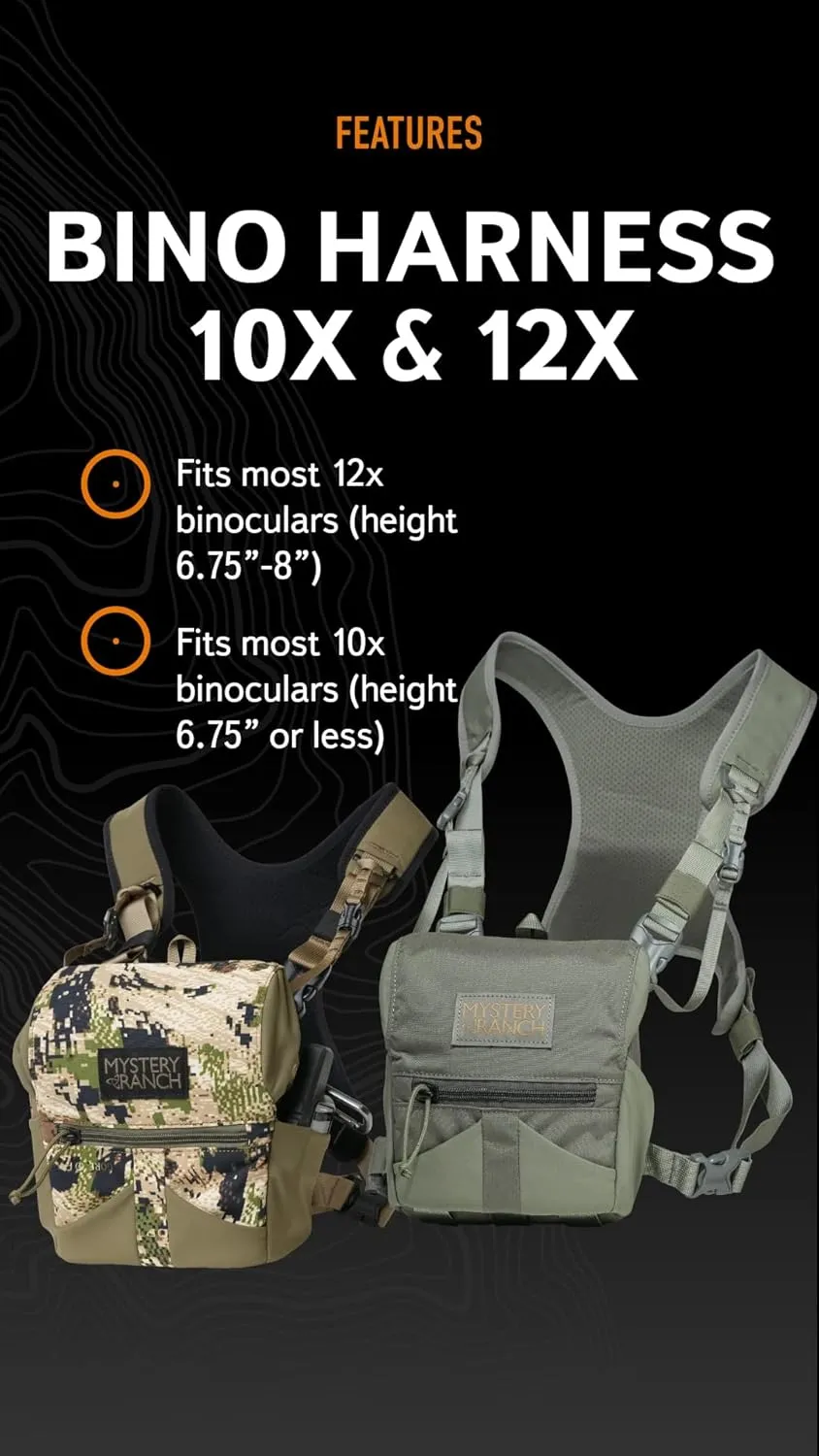 Mystery Ranch Bino Harness 10x Binocular Chest Harness Carrier