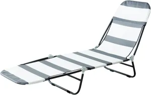 Nagai Kosan Outdoor Cot, Cot, Camping, Leisure, Reclining, Lightweight, Foldable, Stylish, Striped