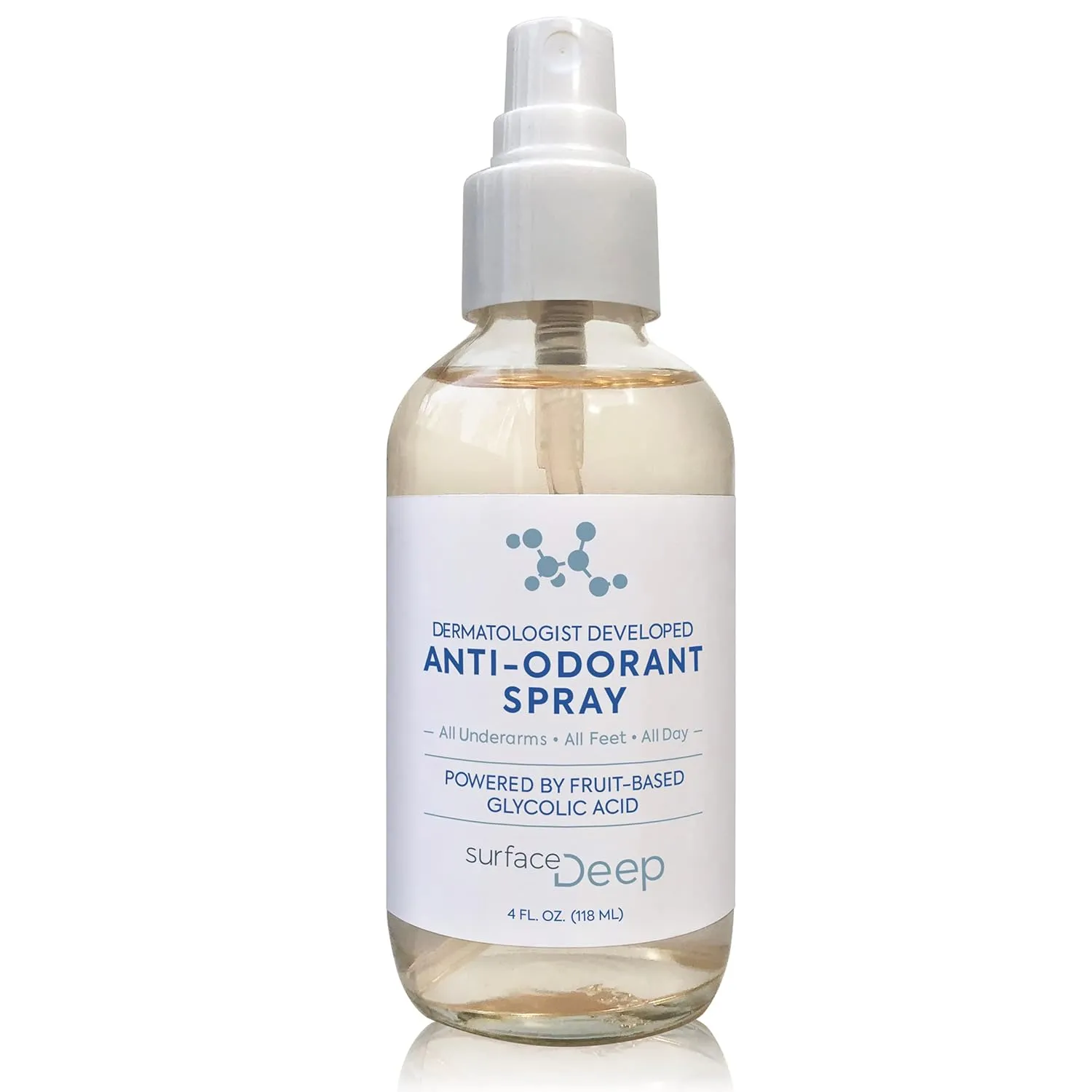 Natural Deodorant Spray for Men/Women - Anti-Odorant, Aluminum Free, Vegan, Cruelty Free - Dermatologist Developed