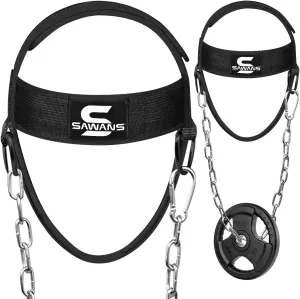 Neck Trainer Harness for Weight Sports - Neck Stretcher & Head Trainer - Adjustable, Fitness & Bodybuilding